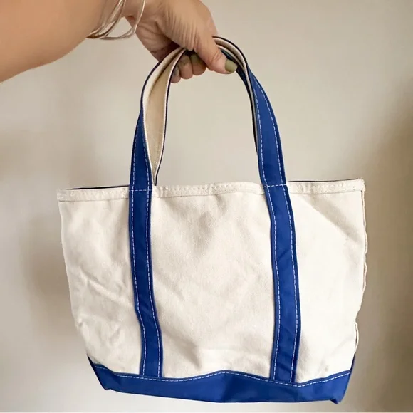 Vintage 1980s Blue and White Boat and Tote Bag - Picture 4 of 8